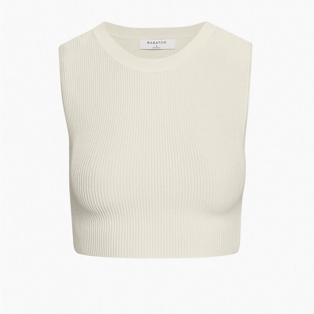 Babaton Sculpt Knit Muscle Cropped Tank
